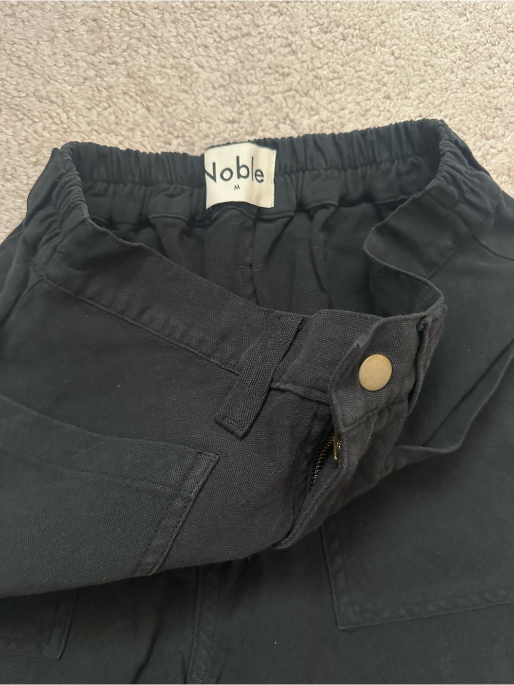 Noble organic chore shorts in black M - Picture 3 of 5